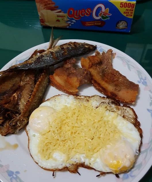 Cheese, Fried Fish, Fried Dried Fish, Pork Meat, Fried Egg with Cheese