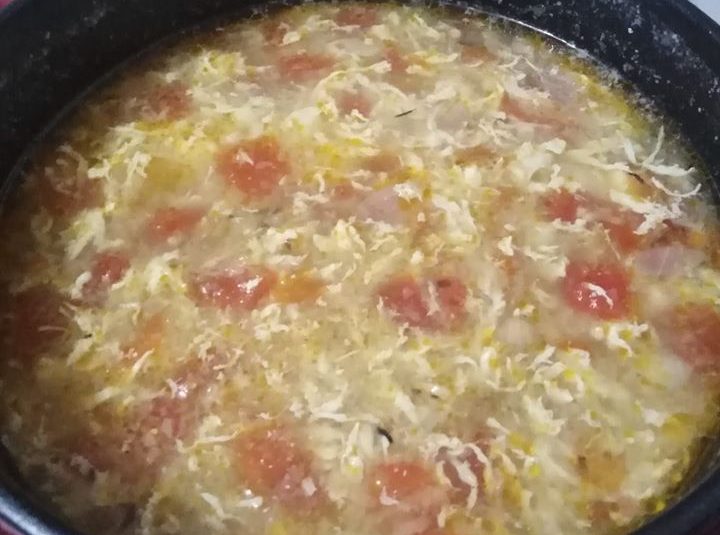 Low Carb Cabbage-Egg Drop Soup