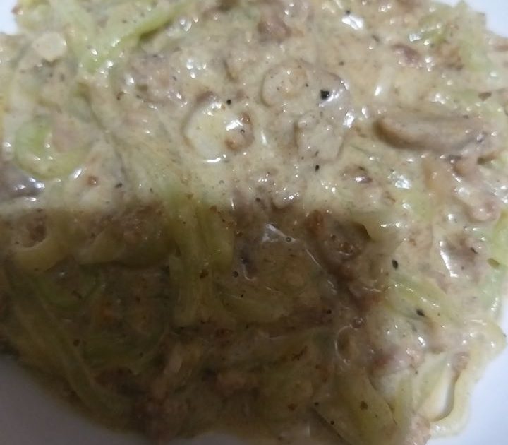 Low Carb Sayote Carbonara