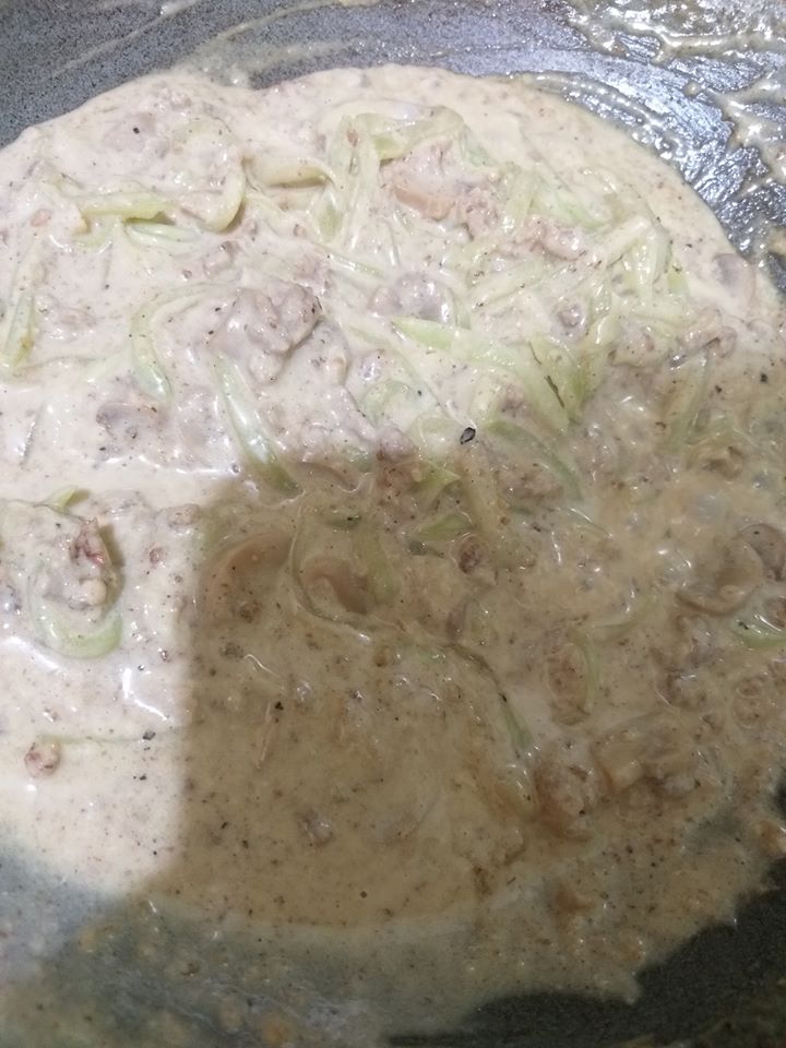 Low Carb Sayote Carbonara