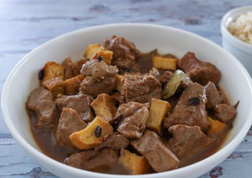 Pork Adobo with Tokwa and Tausi and Garlic Fried Rice Adobo