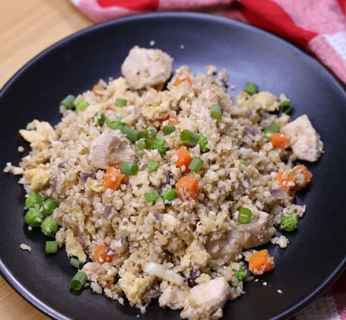 Low-carb Fried rice  Cauliflower